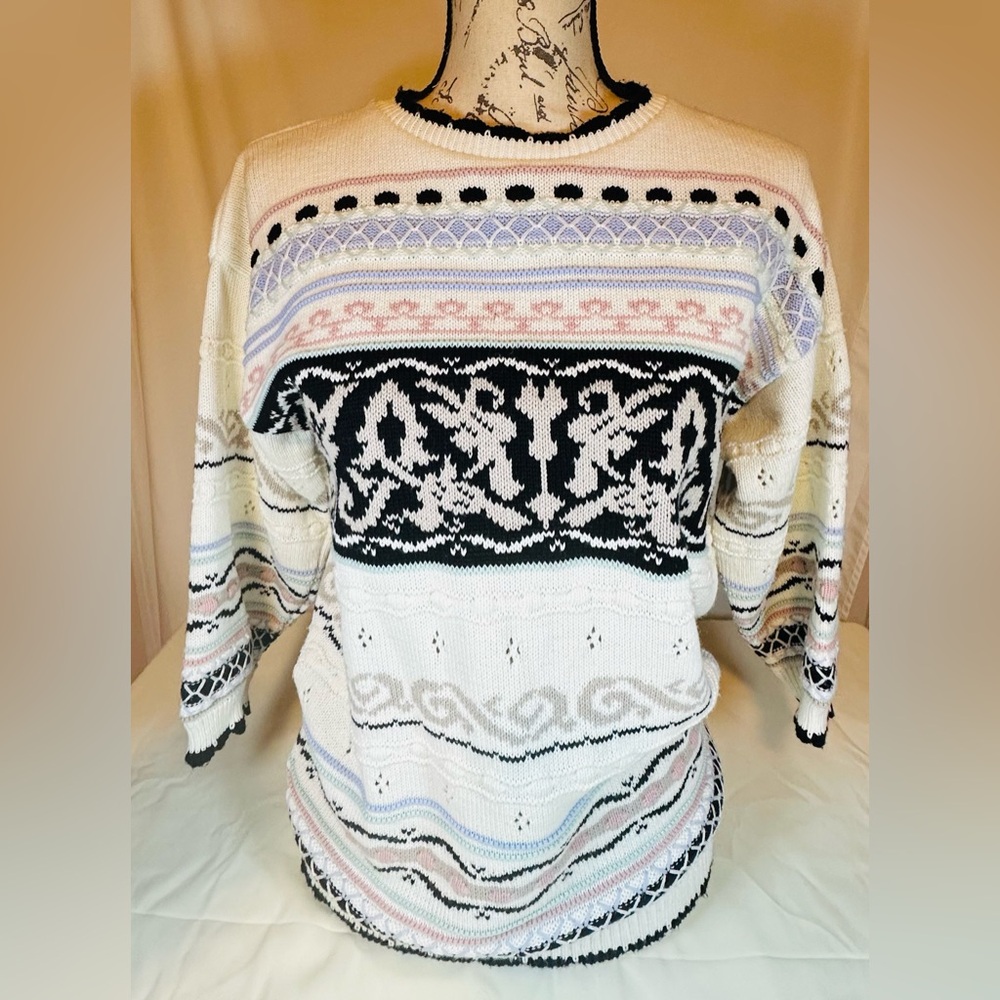 Vintage Beldoch Popper ladies sweater Sz M